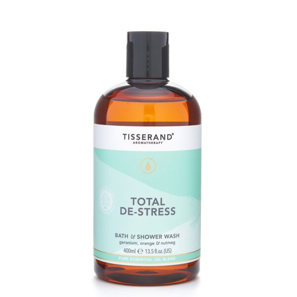 Sabonete em Gel para Banho de 400ml (Total De-Stress Bath & Shower Wash) Gerânio, Laranjadoce e Noz Moscada