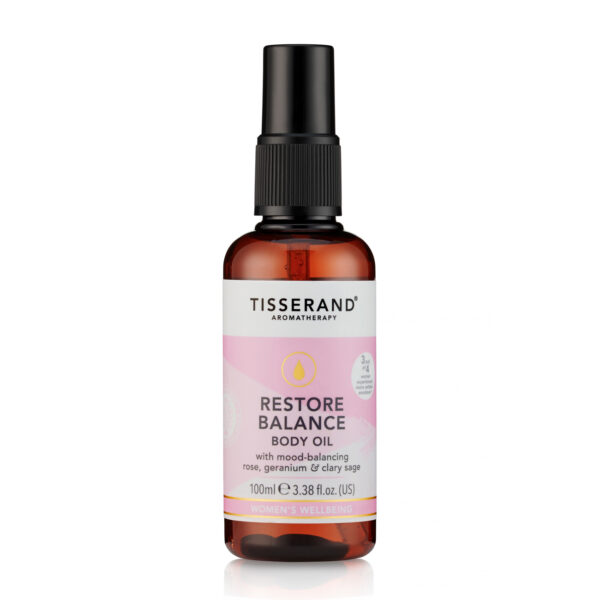 Óleo de Massagem e Corporal Restore Balance 100ml Tisserand (Equilibrador e Restaurador Hormonal)