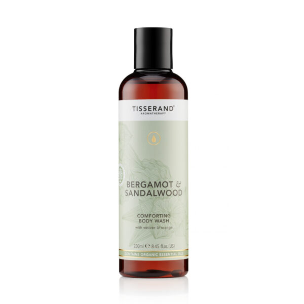 SABONETE LIQUIDO  CORPORAL CONFORTANTE DE BERGAMOTA E SÂNDALO 250ML TISSERAND  ( CONFORTING  BODY WASH )