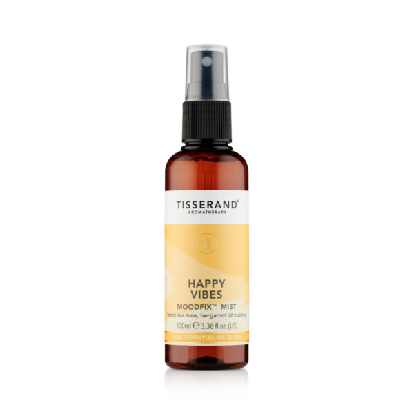SPRAY AMBIENTE E CORPORAL HAPPY VIBES 100ML TISSERAND (MOODFIX MIST - LEMON TEA TREE, BERGAMOTA E NOZ MOSCADA)
