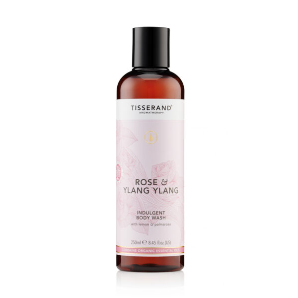 SABONETE LIQUIDO CORPORAL DE ROSA E YLANG  YLANG 250 ML TISSERAND ( INDULGENT BODY WASH )
