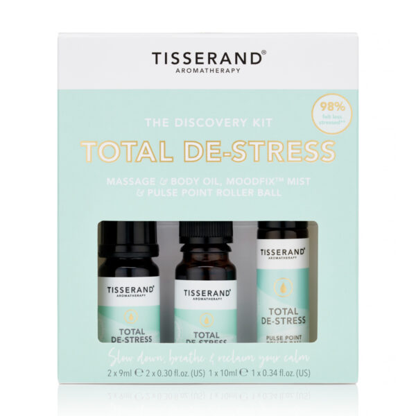 KIT RITUAL TOTAL DE-STRESS 2 X 9ML E 1 X 10ML TISSERAND (THE DISCOVERY 3 ETAPAS PARA ALIVIAR AS TENSÕES DIÁRIAS)